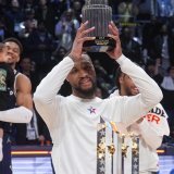 Damian Lillard MVP d'un All-Star Game joué en marchant.. KEYSTONE/AP/Darron Cummings